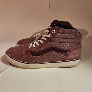 Vans Purple Dotted High Tops